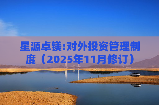 星源卓镁:对外投资管理制度(2025年11月修订)