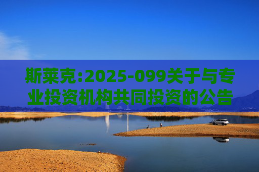 斯莱克:2025-099关于与专业投资机构共同投资的公告
