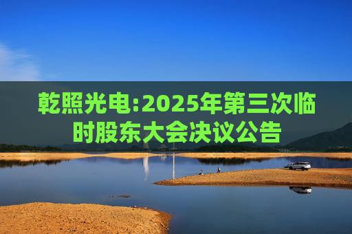 乾照光电:2025年第三次临时股东大会决议公告