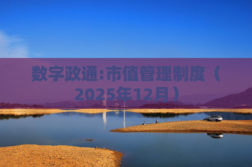 数字政通:市值管理制度(2025年12月)