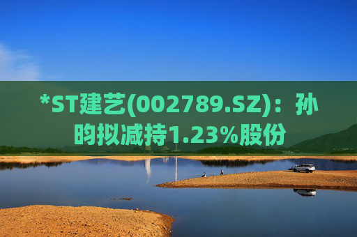 *ST建艺(002789.SZ)：孙昀拟减持1.23%股份