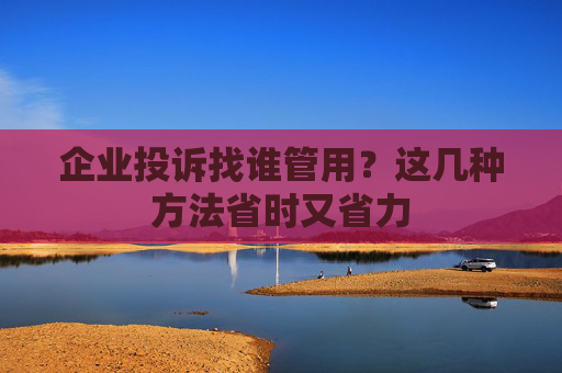 企业投诉找谁管用?这几种方法省时又省力