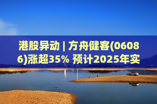 港股异动 | 方舟健客(06086)涨超35% 预计2025年实现净利润最多1000万元 正式达成全面盈利