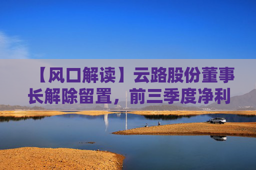 【风口解读】云路股份董事长解除留置，前三季度净利润下降4.96%