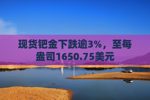 现货钯金下跌逾3%，至每盎司1650.75美元