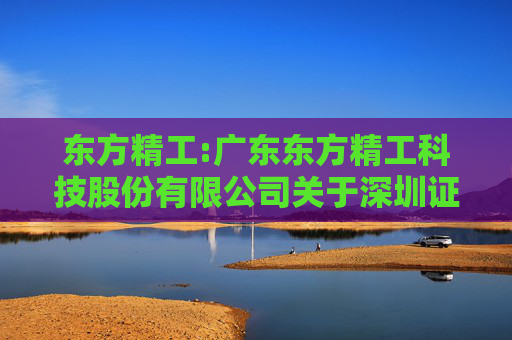 东方精工:广东东方精工科技股份有限公司关于深圳证券交易所《关于对广东东方精工科技股份有限公司重大资产出售的问询函》的回复  第1张