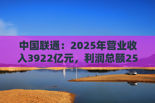 中国联通：2025年营业收入3922亿元，利润总额253亿元