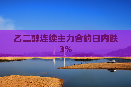 乙二醇连续主力合约日内跌3%