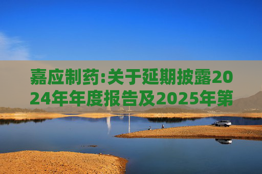 嘉应制药:关于延期披露2024年年度报告及2025年第一季度报告的公告