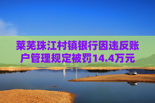 莱芜珠江村镇银行因违反账户管理规定被罚14.4万元  第1张
