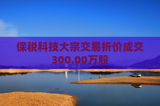 保税科技大宗交易折价成交300.00万股 第1张 保税科技大宗交易折价成交300.00万股 第1张