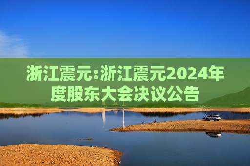 浙江震元:浙江震元2024年度股东大会决议公告