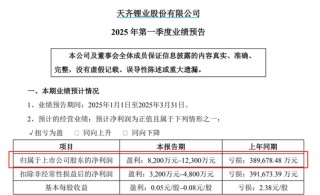锂业巨头，预计一季度扭亏为盈！