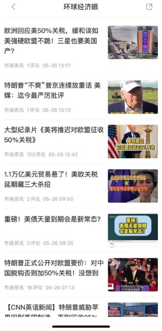 50%关税变脸惊扰全球汇市！新浪财经"环球经济眼"视频栏目还原欧美关税谈判生死线