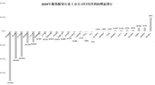 服饰年报|业绩总览：利润下降成主旋律安奈儿、歌力思等陷亏损 美邦服饰业绩增速双垫底
