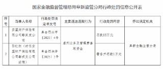 安盟财险彰武支公司被罚15万元：虚列业务及管理费套取资金