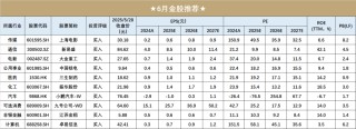 开源金股，6月推荐