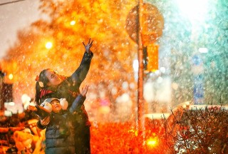 新年初雪落京城，定格冬日小欢喜