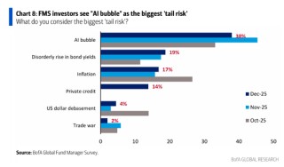 美银基金经理调查：从股票到大宗商品，投资者为四年半来最乐观，做多“MAG 7”为最拥挤交易