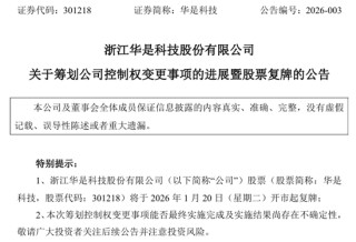 上海国资拟入主！603078，明日复牌！