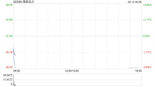 潍柴动力遭摩根大通减持约821.47万股 每股均价约26.67港元