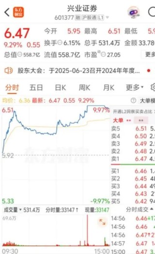 华福证券董事长苏军良将转任兴业证券党委书记