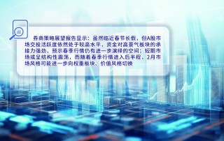 春季行情向纵深演绎 机构判断市场风格或趋于均衡