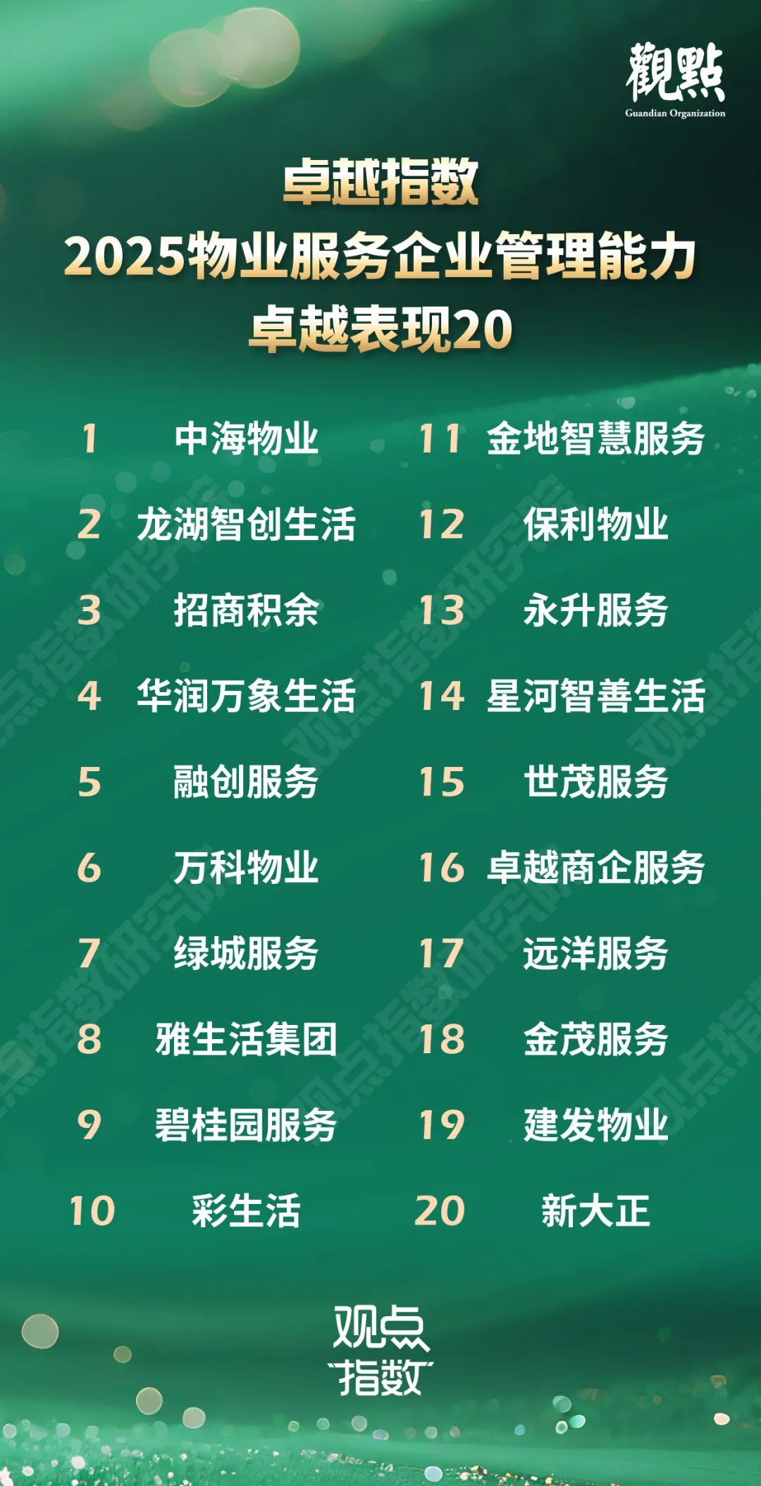 卓越指数 · 2025物业服务卓越表现 第5张 卓越指数 · 2025物业服务卓越表现 第5张