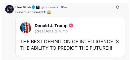 马斯克连发三条人工智能预测:实现完全自动驾驶、推理能力远超人类、预测未来 第3张 马斯克连发三条人工智能预测:实现完全自动驾驶、推理能力远超人类、预测未来 第3张