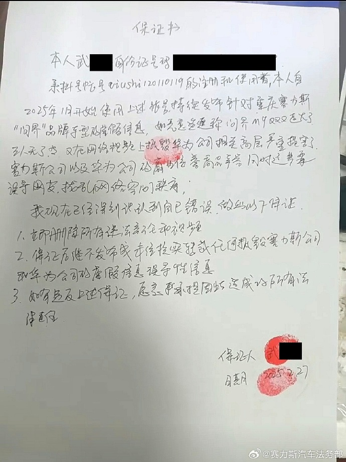 赛力斯法务部再开张！“键盘侠”伏羲落网  第4张