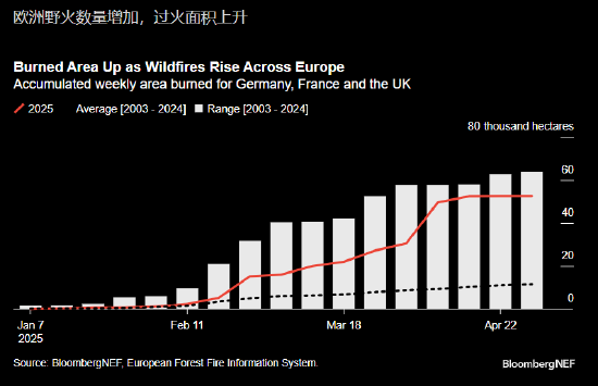 报告：欧洲春季热浪与干燥气候带来巨大的野火风险  第1张