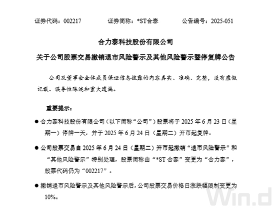 002217，停牌一天！24日起摘星脱帽！  第1张