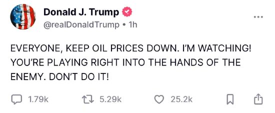 特朗普在社交媒体发文称要“压低油价”并呼吁“钻啊,宝贝,钻啊” 第1张 特朗普在社交媒体发文称要“压低油价”并呼吁“钻啊,宝贝,钻啊” 第1张