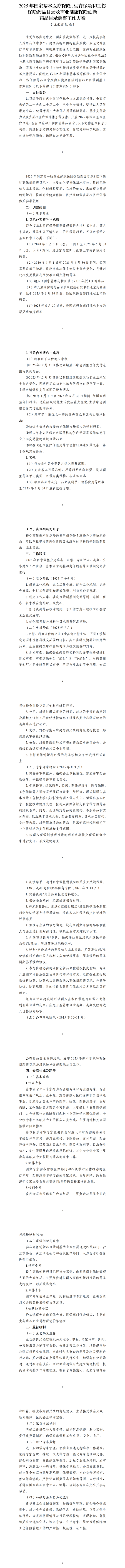 国家医保局就2025年医保药品目录调整方案征求意见 第1张 国家医保局就2025年医保药品目录调整方案征求意见 第1张