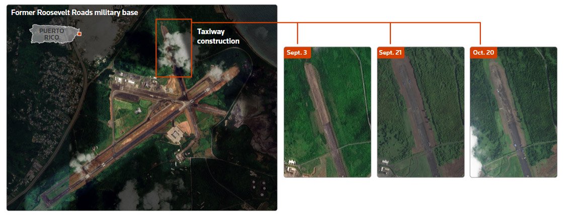 英媒发现美军正在升级一处废弃海军基地,“可能想恐吓马杜罗” 第1张 英媒发现美军正在升级一处废弃海军基地,“可能想恐吓马杜罗” 第1张