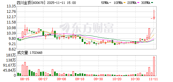 四川金顶11月11日龙虎榜数据 第1张 四川金顶11月11日龙虎榜数据 第1张
