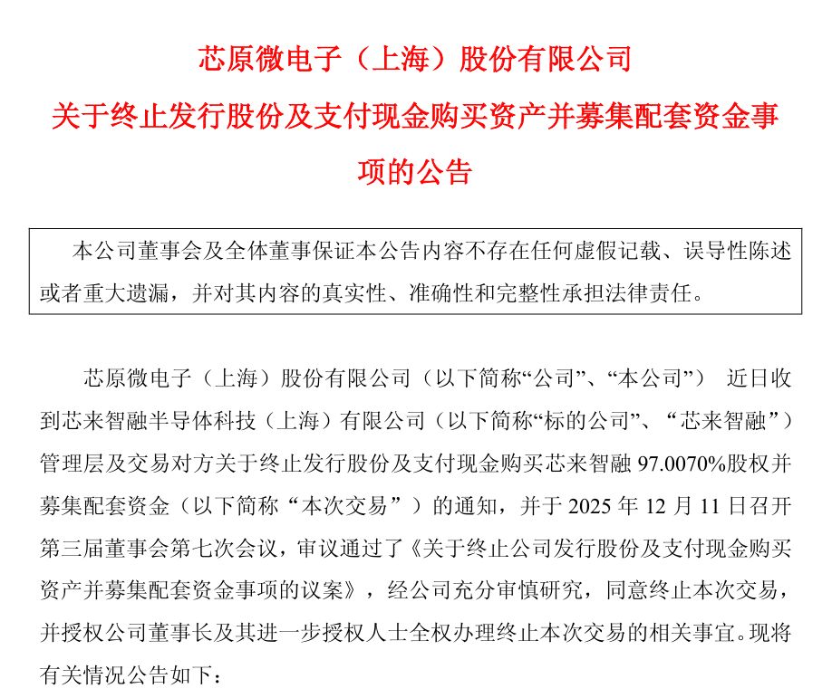 重大资产重组终止！超700亿市值公司，突发公告  第1张