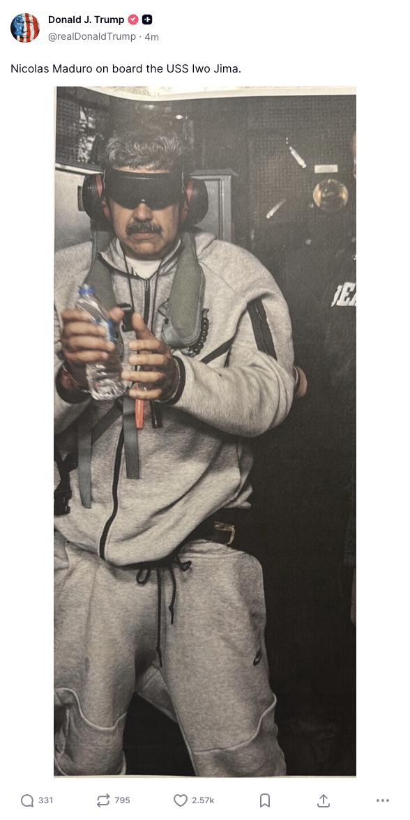 马杜罗已抵美 国际社会强烈谴责美国 特朗普:若必要,有“第二波”打击 第2张 马杜罗已抵美 国际社会强烈谴责美国 特朗普:若必要,有“第二波”打击 第2张