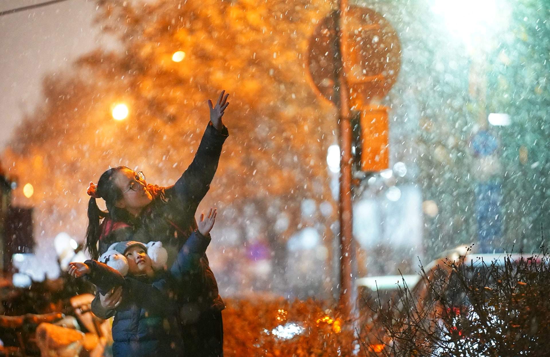 新年初雪落京城，定格冬日小欢喜  第4张