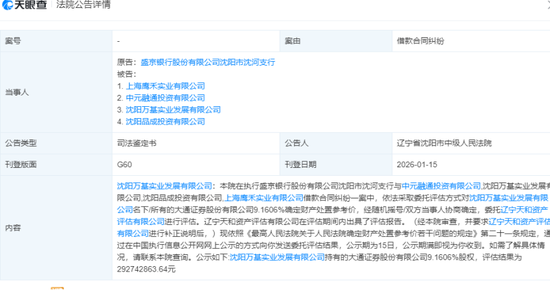 盛京银行退市之后,孙进抓紧追债 第1张 盛京银行退市之后,孙进抓紧追债 第1张