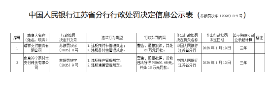 瑞祥支付被罚20万元：违反预付卡管理、备付金管理规定  第1张