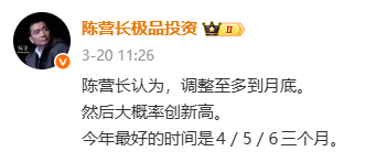 私募大佬神农投资陈宇喊话：A股最多跌到月底，二季度值得期待  第1张